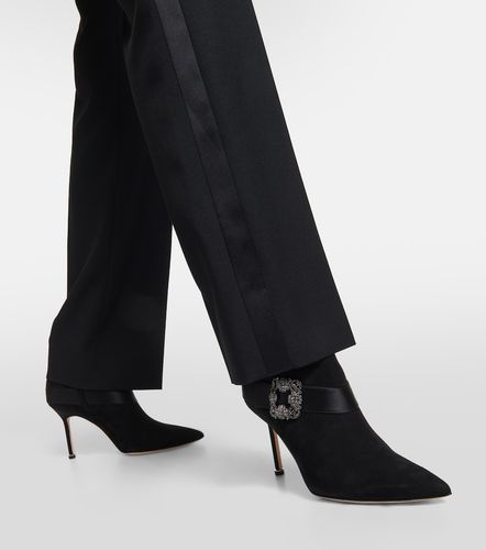 Stivaletti Plinianu in suede - Manolo Blahnik - Modalova