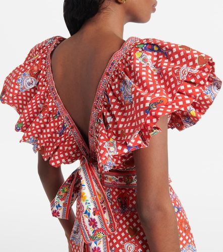 Camilla Printed ruffled cotton top - Camilla - Modalova
