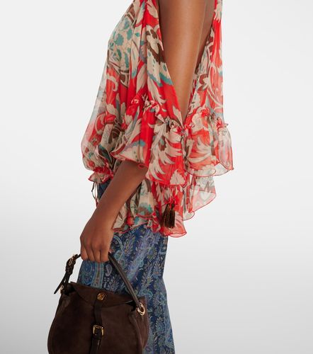 Etro Printed ruffled silk top - Etro - Modalova