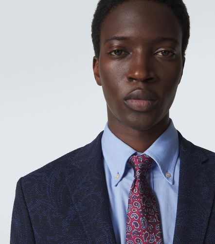 Paisley silk twill jacquard tie - Etro - Modalova