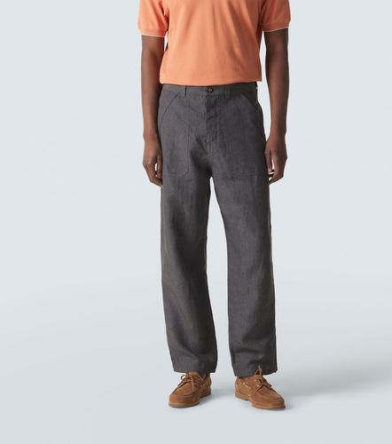 Linen straight pants - Brunello Cucinelli - Modalova
