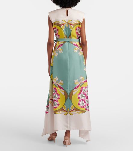 Vestido midi San Carlo de satén de seda estampado - La DoubleJ - Modalova