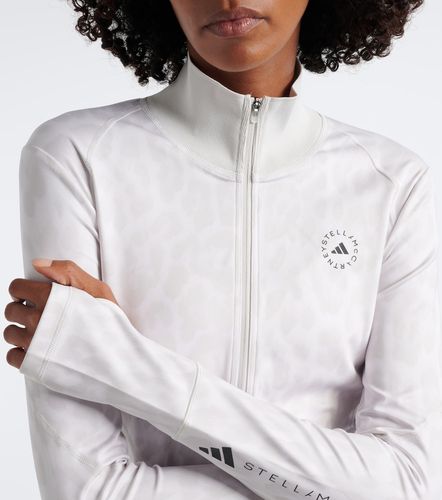 Logo leopard-print jacket - Adidas by Stella McCartney - Modalova