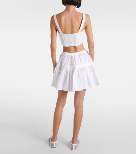 Alaïa Top cropped in cotone - Alaia - Modalova