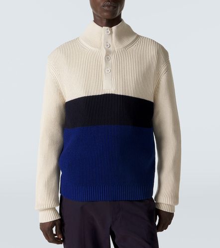 Pullover in cotone e seta color-block - Dunhill - Modalova