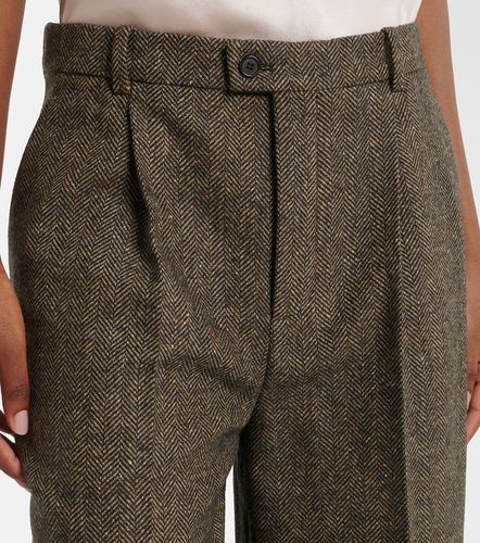 Herringbone wool-blend Bermuda shorts - Saint Laurent - Modalova