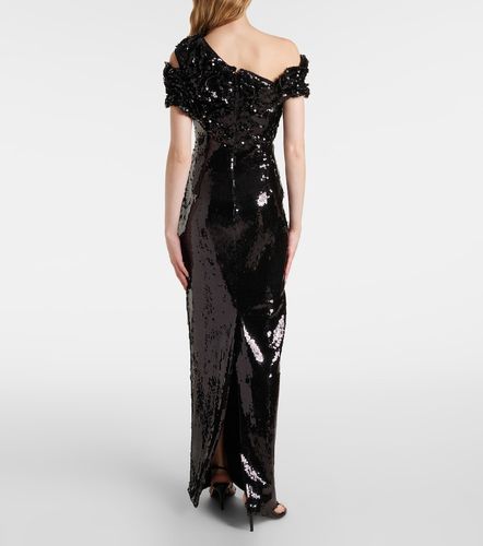 Asymmetric sequined gown - Marmar Halim - Modalova