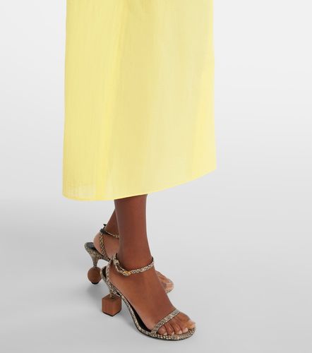 Drap cotton-blend poplin midi dress - Jacquemus - Modalova