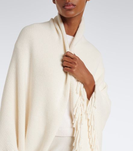 Poncho Duchess in cashmere con frange - Arch4 - Modalova