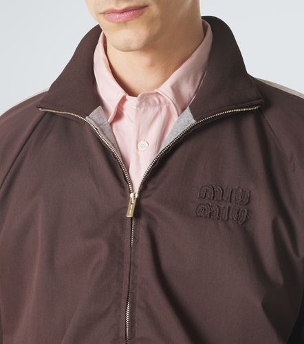 Miu Miu Bomber in twill di cotone - Miu Miu - Modalova
