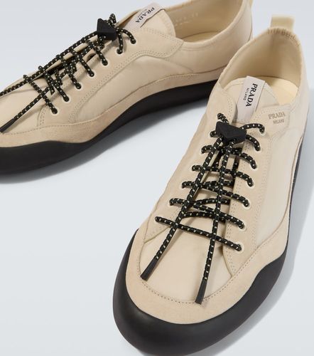 Speedrock Re-Nylon and suede sneakers - Prada - Modalova
