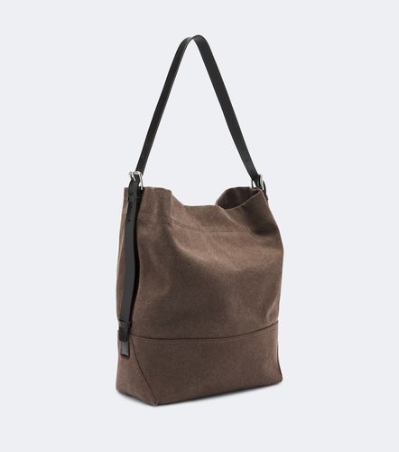 Belted Medium cotton canvas tote bag - Lemaire - Modalova