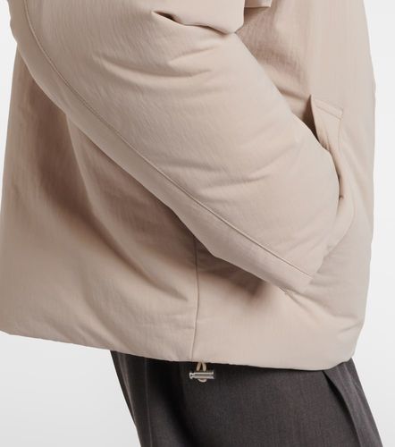 Intrecciato leather-trimmed down jacket - Bottega Veneta - Modalova