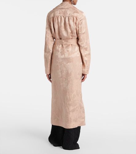 Floral linen-blend jacquard coat - Dries Van Noten - Modalova