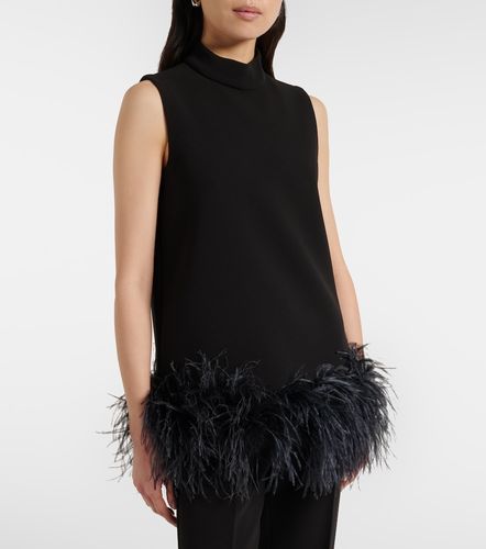 Max Mara Feather-trimmed top - Max Mara - Modalova