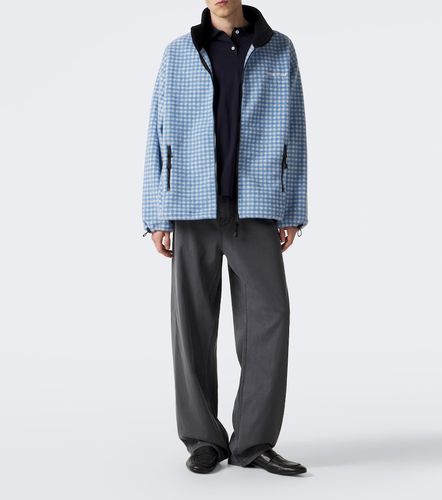 Miu Miu Giacca in pile a quadretti - Miu Miu - Modalova