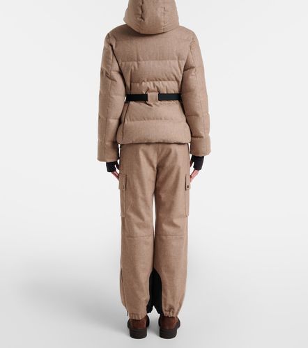 Virgin wool flannel down jacket - Brunello Cucinelli - Modalova