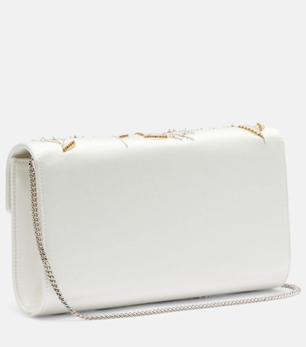 Clutch Efflorescence in raso con cristalli - Roger Vivier - Modalova