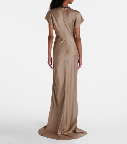 Monili satin gown - Brunello Cucinelli - Modalova
