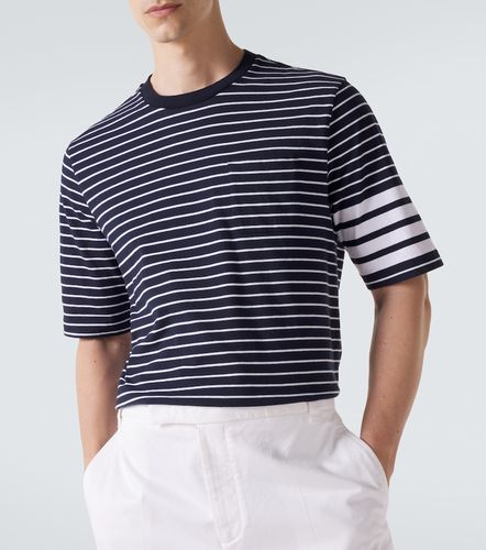 Camiseta 4-Bar de algodón a rayas - Thom Browne - Modalova