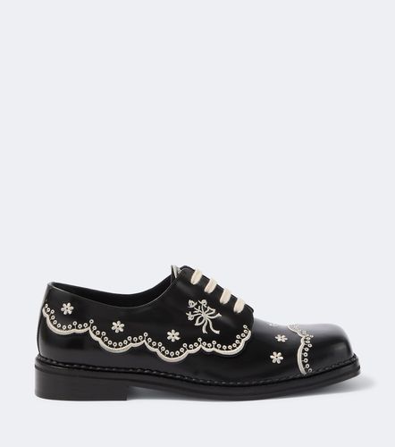 Embroidered leather brogues - Simone Rocha - Modalova