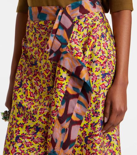 Falda midi Sole estampada - Dries Van Noten - Modalova