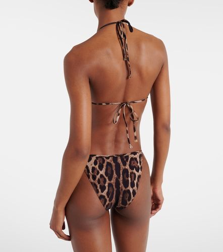 Leopard-printed bikini bottoms - Dolce&Gabbana - Modalova