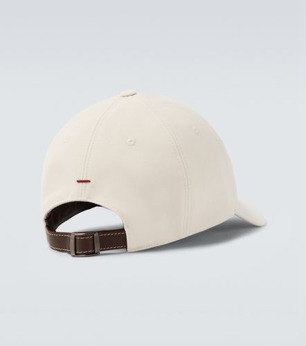 Logo cotton gabardine baseball cap - Brunello Cucinelli - Modalova