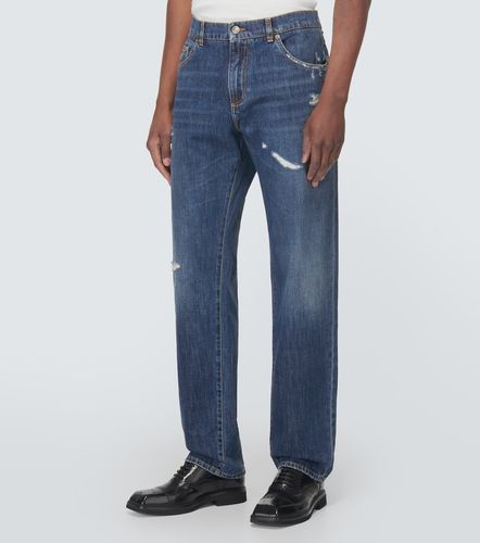 Distressed straight jeans - Dolce&Gabbana - Modalova