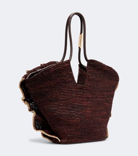 Goldentime Medium ruffled raffia tote bag - Zimmermann - Modalova