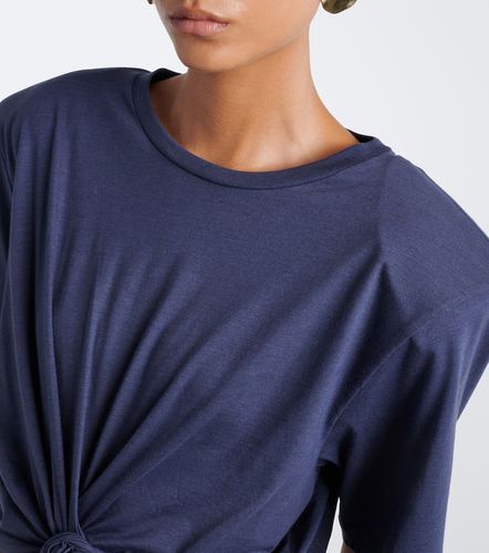 Cropped cotton-blend T-shirt - Magda Butrym - Modalova