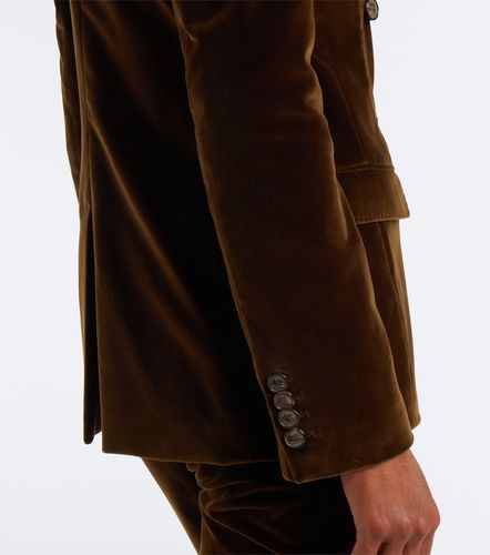 Blazer cruzado de terciopelo de algodón - Etro - Modalova