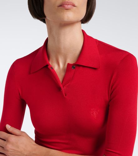 Gucci Pullover polo in misto seta - Gucci - Modalova