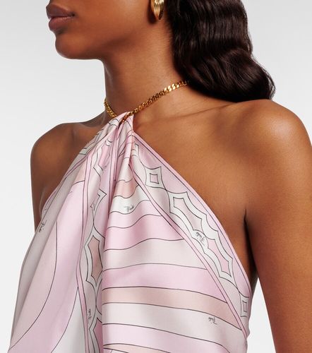 Iride halterneck silk twill top - Pucci - Modalova