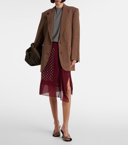 Snake-effect leather mules - Dries Van Noten - Modalova