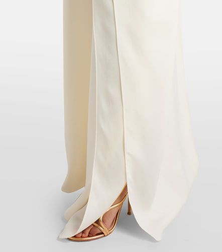 Abito lungo off-shoulder con piume - Taller Marmo - Modalova