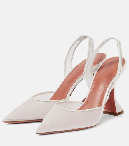 Holli mesh slingback pumps - Amina Muaddi - Modalova