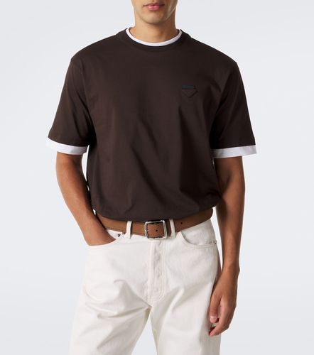 Prada T-shirt in jersey di cotone - Prada - Modalova