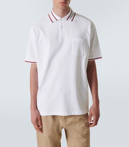 Gucci Web cotton pique polo shirt - Gucci - Modalova