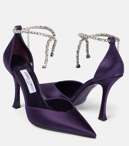 Stevie 100 embellished satin pumps - Jimmy Choo - Modalova