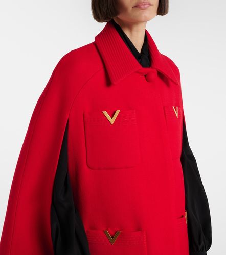 Valentino VLogo wool cape - Valentino - Modalova
