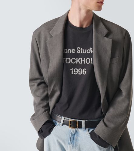 Logo distressed jersey T-shirt - Acne Studios - Modalova