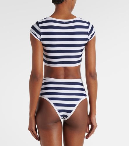 Grace striped high-rise bikini bottoms - Same - Modalova