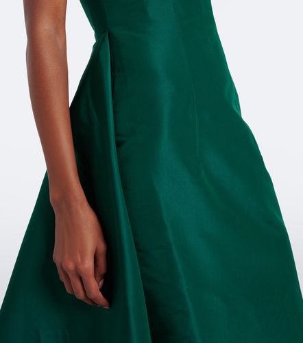 Vestido bustier de seda drapeado - Monique Lhuillier - Modalova