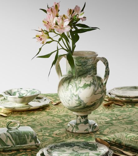 Vaso in ceramica marmorizzato - Cabana - Modalova