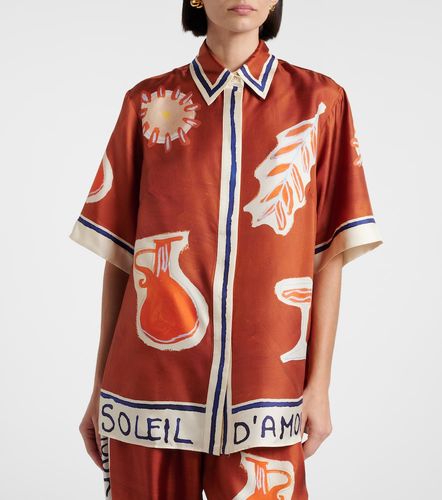 X LRNCE Soleil D'Amour printed silk shirt - Alemais - Modalova