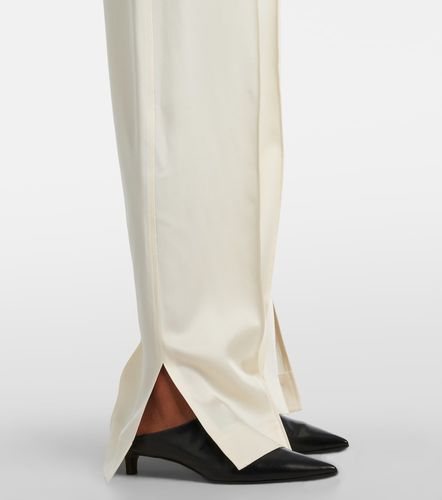 Gathered satin wide-leg pants - Jil Sander - Modalova