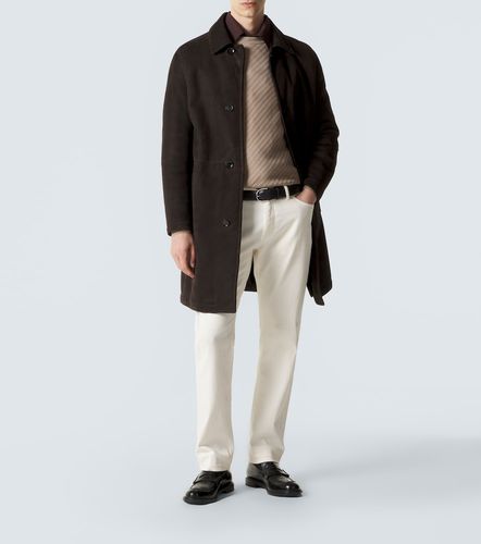 Brioni Shearling-lined suede coat - Brioni - Modalova