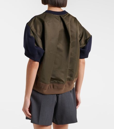 Sudadera en mezcla de algodón y sarga - Sacai - Modalova