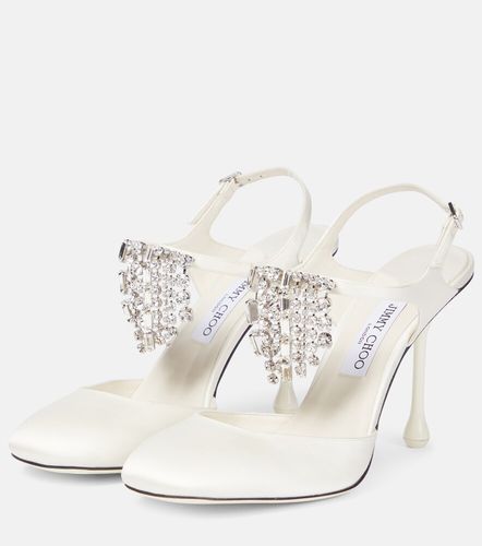 Verity 95 embellished satin pumps - Jimmy Choo - Modalova
